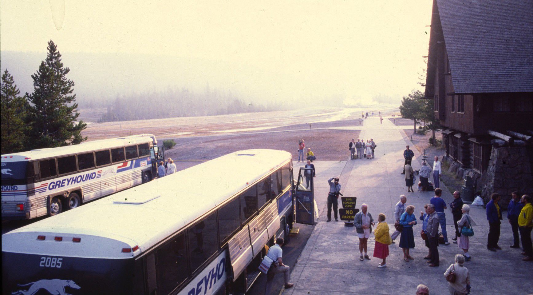 Old Faithful evacuation